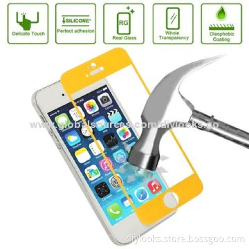 Explosion-proof Tempered Glass Film with Holder Earphone Winders for iPhone 5New